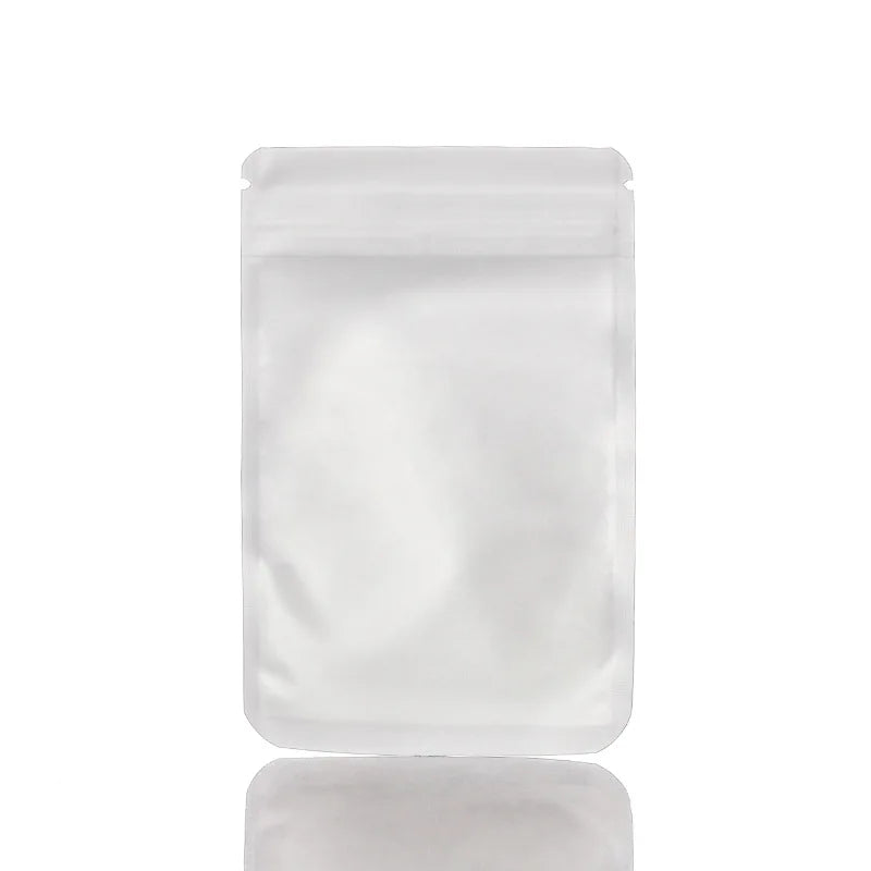 20-50pcs Double Sided Metallic Mylar Flat Zip Lock Package Bags Smell Proof Heat sealable Aluminum Foil Plastic Zip Bags Pouches