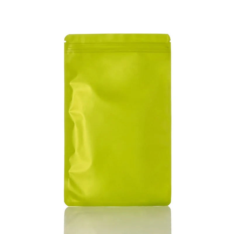 20-50pcs Double Sided Metallic Mylar Flat Zip Lock Package Bags Smell Proof Heat sealable Aluminum Foil Plastic Zip Bags Pouches
