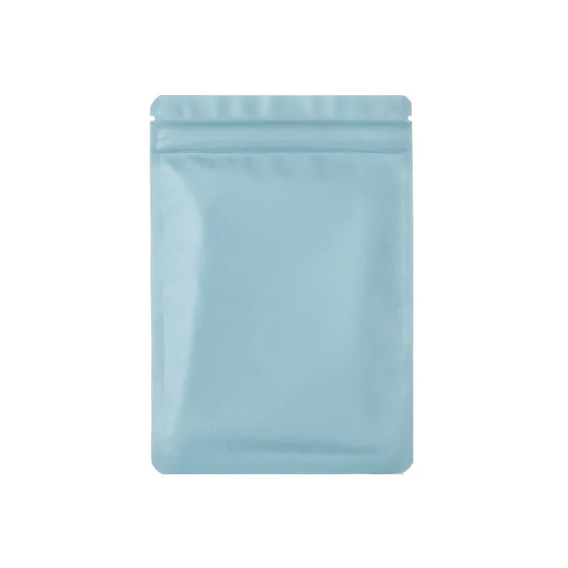 20-50pcs Double Sided Metallic Mylar Flat Zip Lock Package Bags Smell Proof Heat sealable Aluminum Foil Plastic Zip Bags Pouches